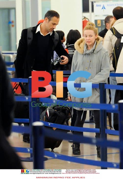 Kylie Minogue and boyfriend in Spain