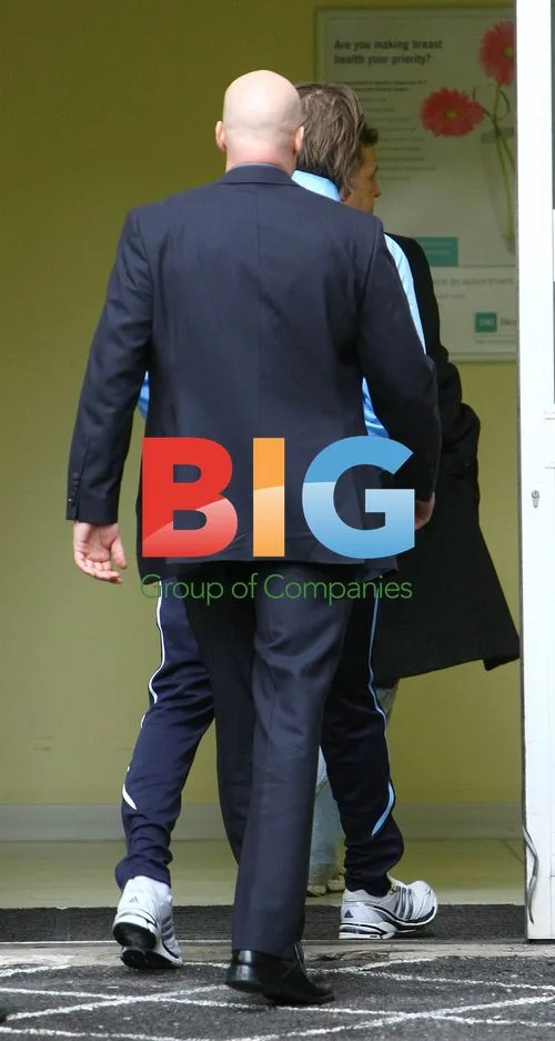 David Beckham Leaves Hospital After Spurs Training