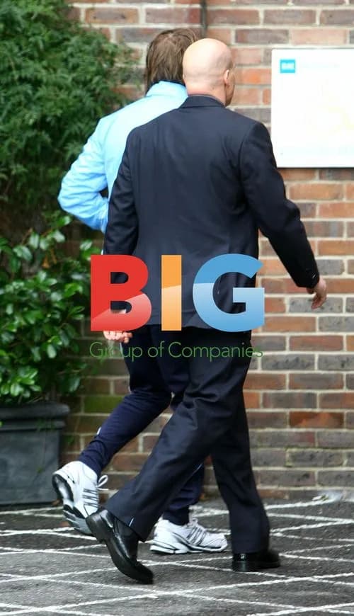 David Beckham Arrives at London Hospital
