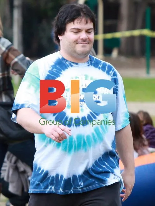 Jack Black and Family at the Park