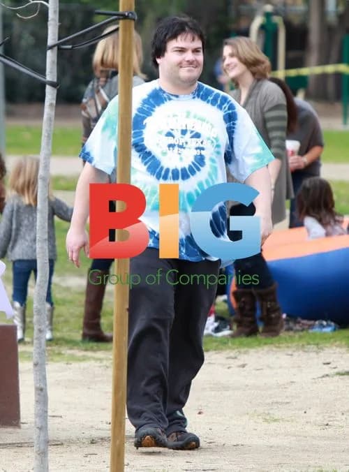 Jack Black and Family at Park