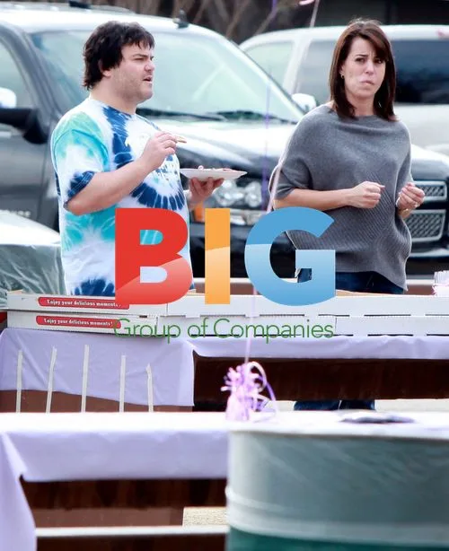 Jack Black and Family at Park