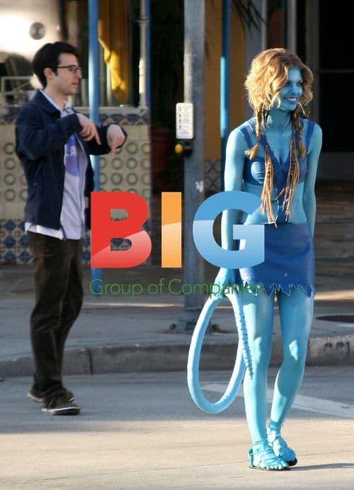 AnnaLynne McCord as Blue Avatar on 90210 Set