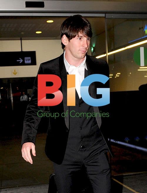 Barcelona FC players at airport