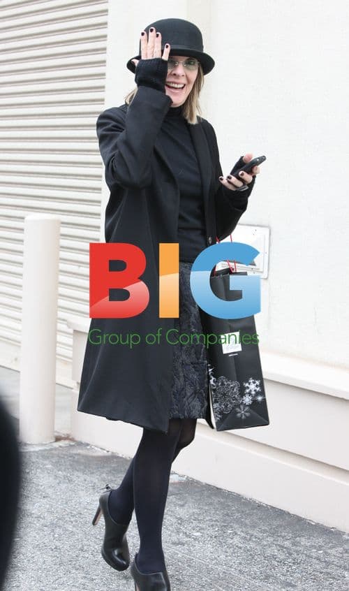 Diane Keaton Celebrates 65th Birthday Shopping