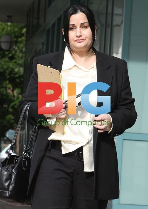 Melissa Johnson Arrives at Attorney's Office