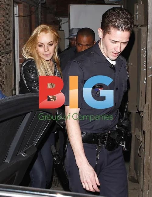 Lindsay Lohan Escorted by Police