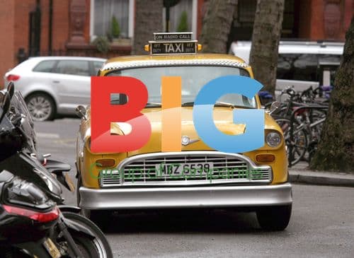 Ronni Ancona filming new comedy in London taxi