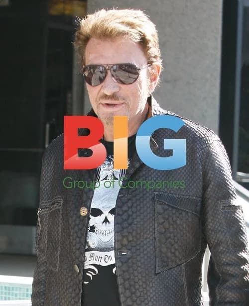 Johnny Hallyday Leaving Plastic Surgeon's Office