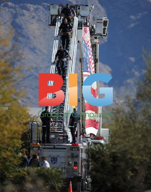 Firemen at Christina Taylor Green\'s Funeral