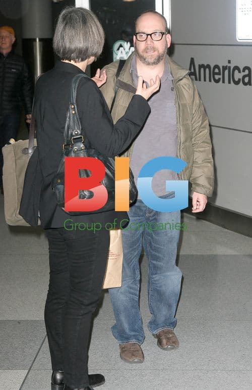 Paul Giamatti at JFK Airport