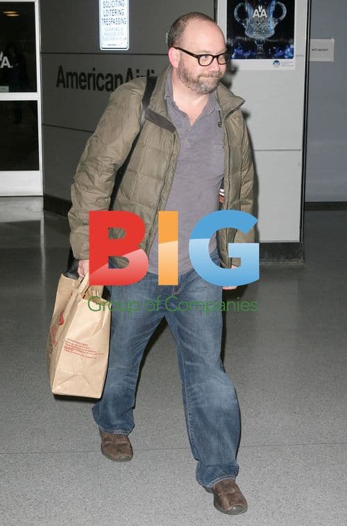 Paul Giamatti at JFK Airport
