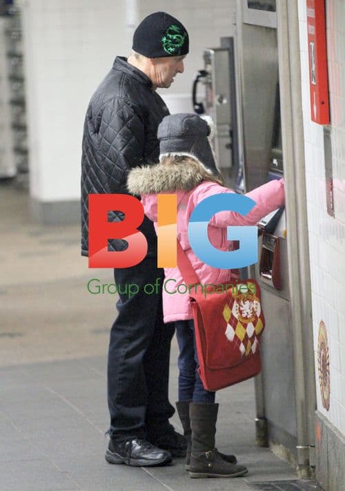Michael Douglas Takes Daughter to School