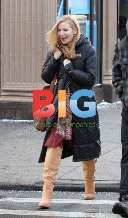 Edward Burns and Jennifer Westfeldt filming 'Friends with Kids'