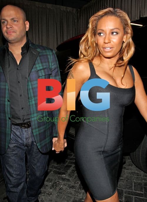 Mel B and Stephen Belafonte Leaving Cleo Restaurant