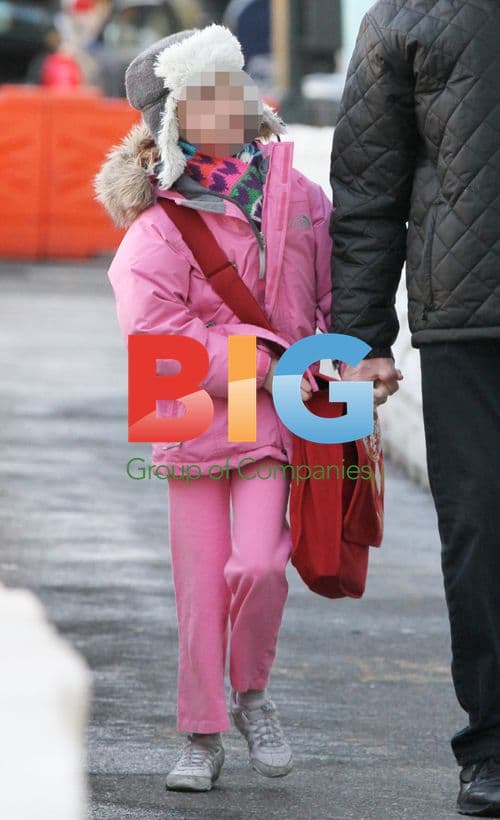 Michael Douglas takes daughter to school