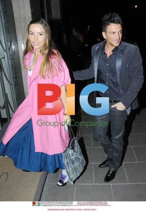 Peter Andre and Elen Rives Spotted Leaving Claridges