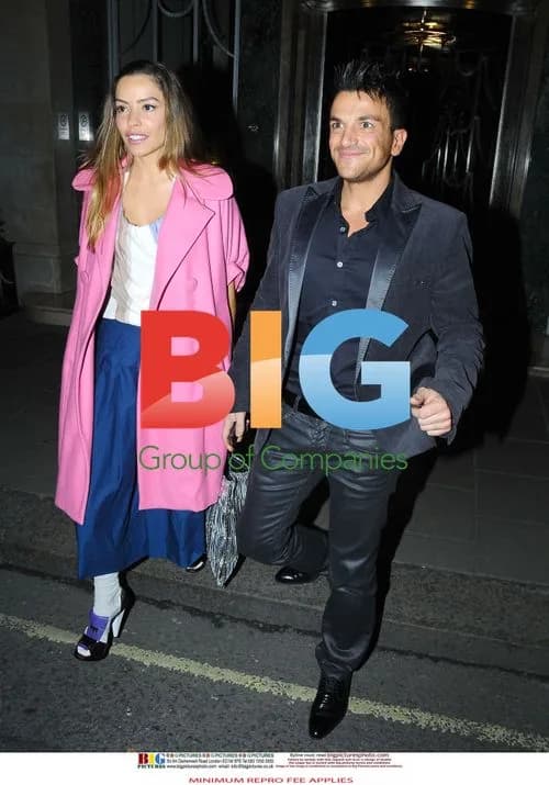 Peter Andre and Elen Rives Leaving Claridge's