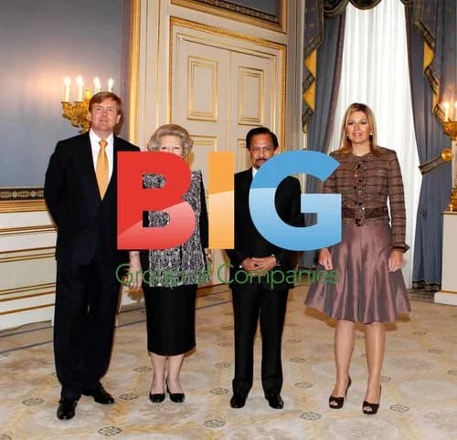 Dutch Queen Beatrix attends event with Brunei Sultan