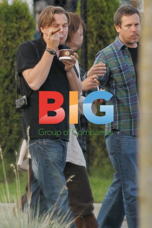 Leo DiCaprio and Tobey Maguire on Set of 'Red Riding Hood'