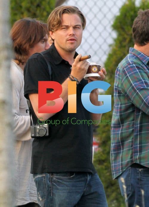 Leo DiCaprio, Tobey Maguire on Red Riding Hood Set