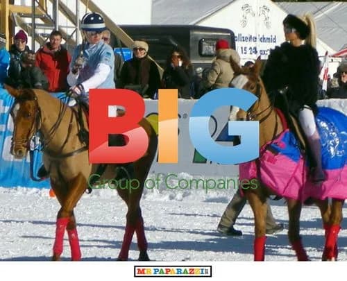 Katie Price Showcases KP Equestrian at Snow Polo in Klosters