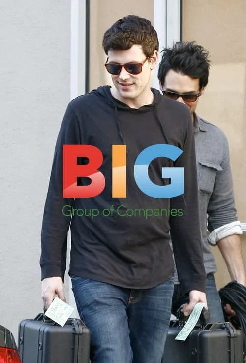 Cory Monteith Picking Up Sound Equipment