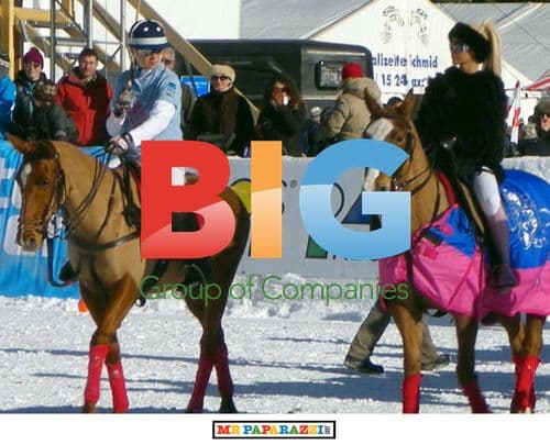 Katie Price Showcases KP Equestrian at Snow Polo