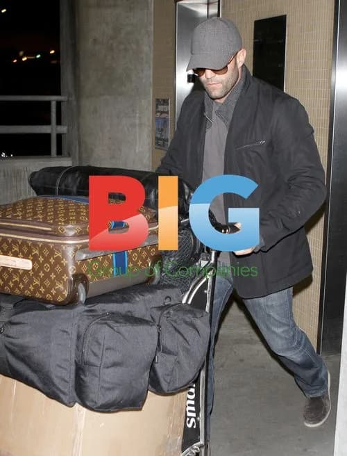 Rosie Huntington-Whiteley and Jason Statham at LAX