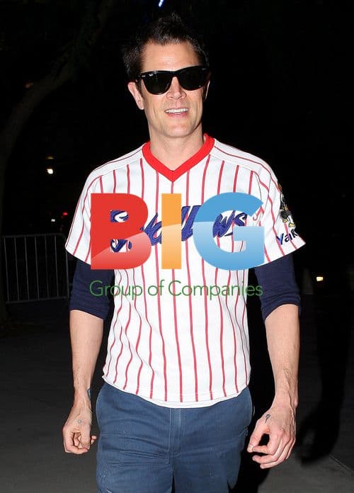 Johnny Knoxville at Lakers vs Jazz game