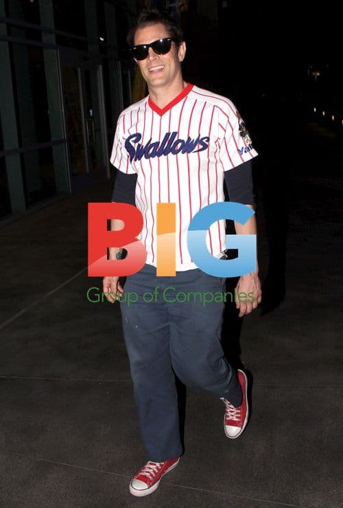 Johnny Knoxville at Lakers vs Jazz Game