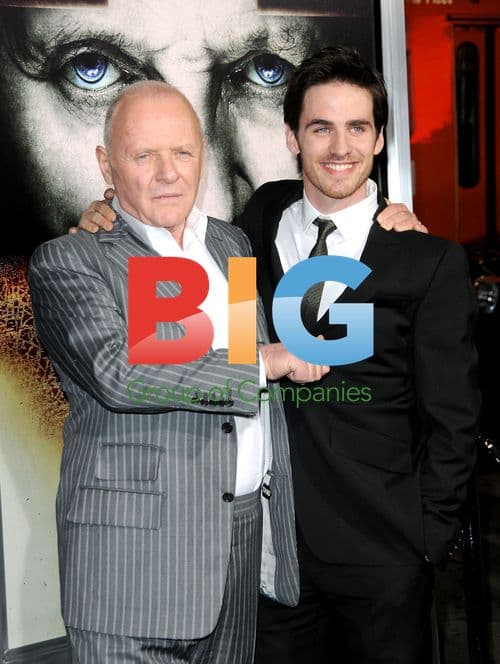 Anthony Hopkins and Colin O'Donoghue at The Rite Premiere