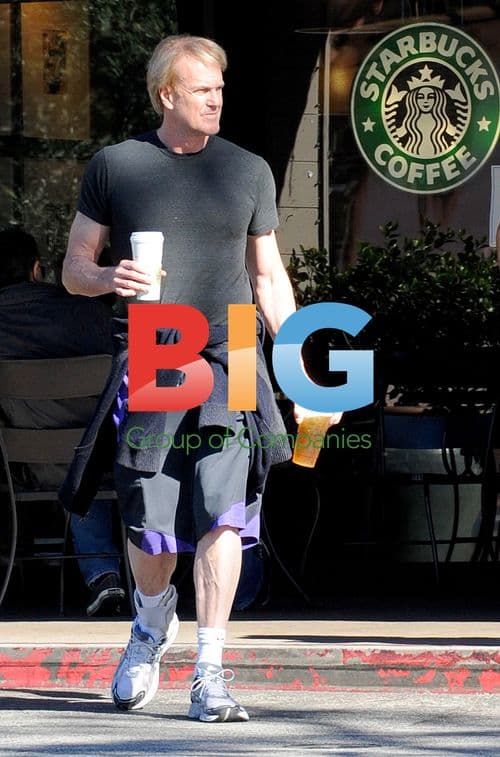 John Tesh and Daughter Prima Get Coffee in Bel Air