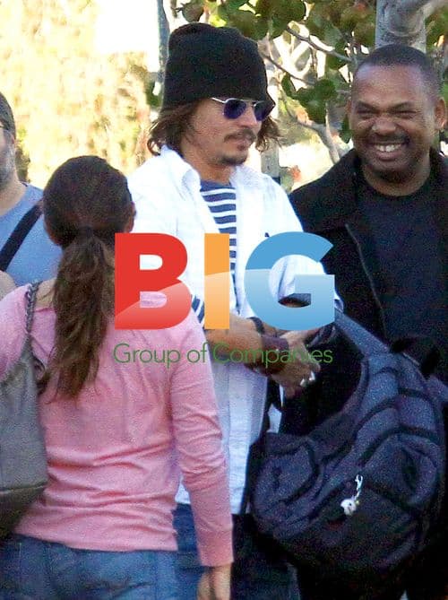 Johnny Depp Spotted with Friends in Hollywood