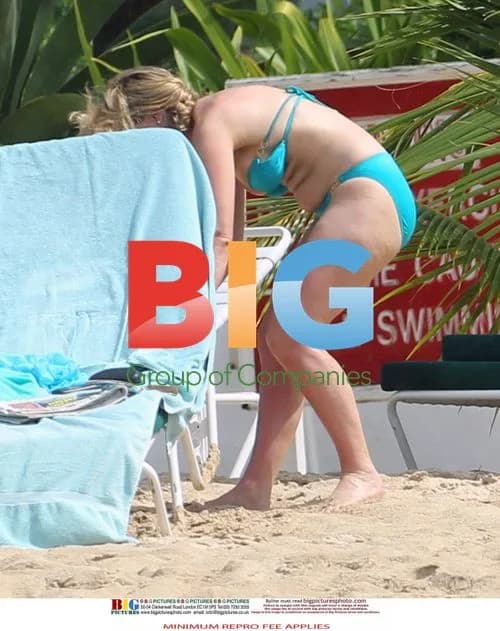 Claire Sweeney Relaxing in Caribbean