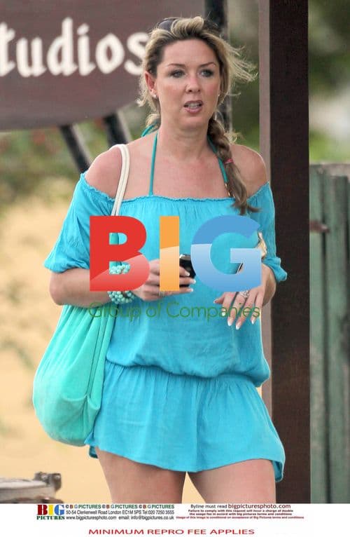 Claire Sweeney Relaxes in Caribbean Bikini