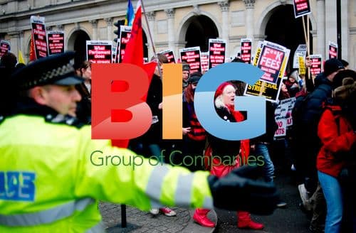 Student protest over tuition fees in London