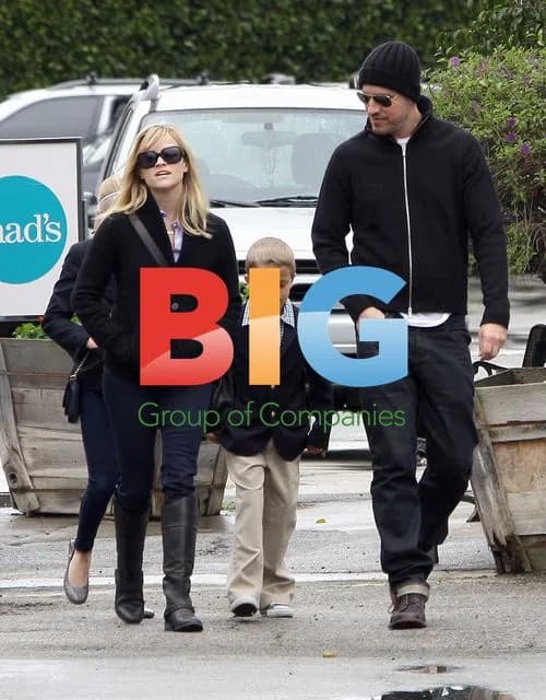 Reese Witherspoon and Family Leave Church
