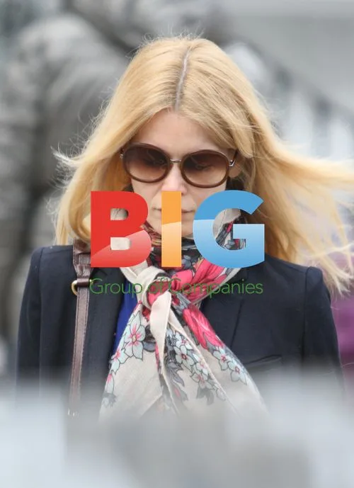 Claudia Schiffer on school run