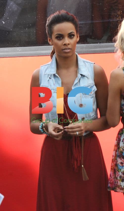 The Saturdays Filming Clothing Advert