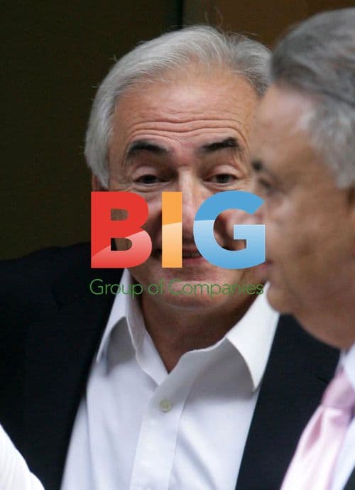 Dominique Strauss-Kahn Receives Statue of Liberty Balloons