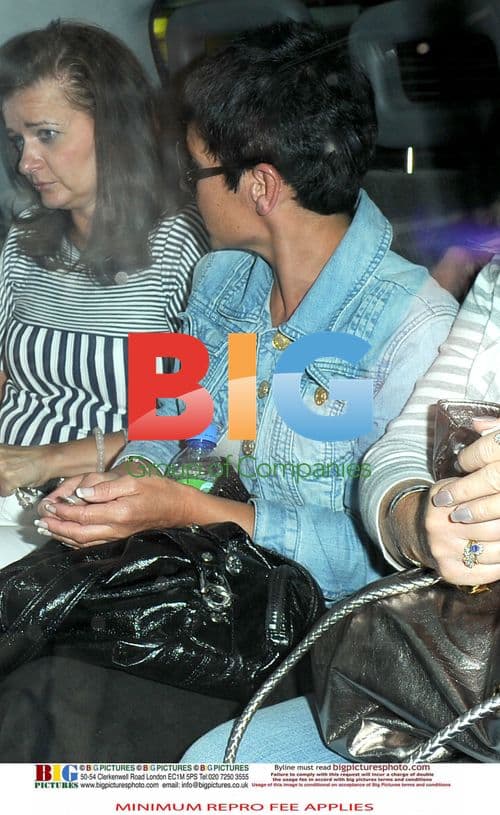 Cheryl Cole and Mother Leaving London Hotel