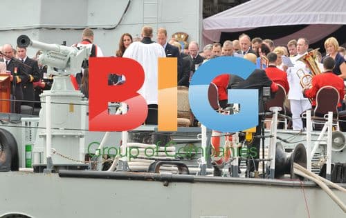 Prince William and Kate, Duchess of Cambridge on HMCS Montreal