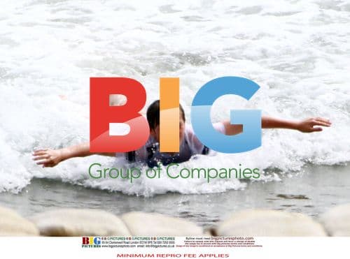 David Beckham at the Beach with His Sons