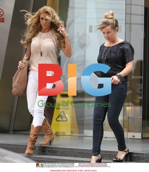 Katie Price and Peter Andre leaving solicitor's office