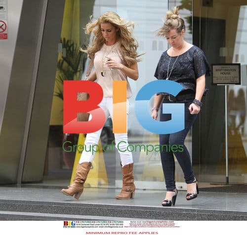 Katie Price and Peter Andre Leaving Solicitors
