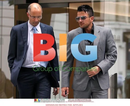 Katie Price and Peter Andre at Solicitors Office
