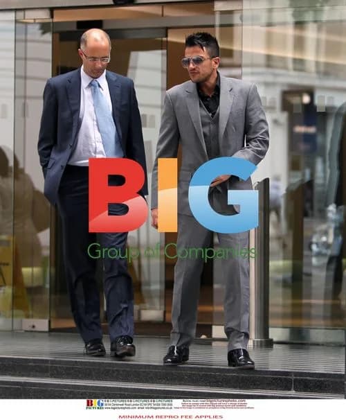 Katie Price and Peter Andre leaving solicitors office