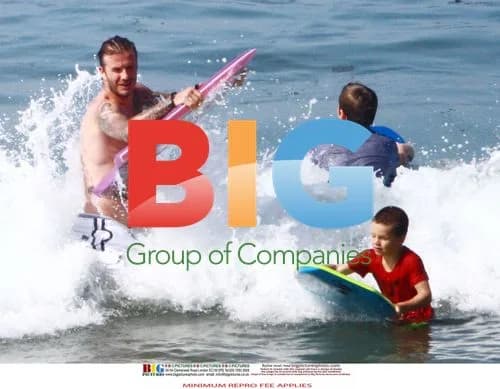 Beckham Family Beach Day