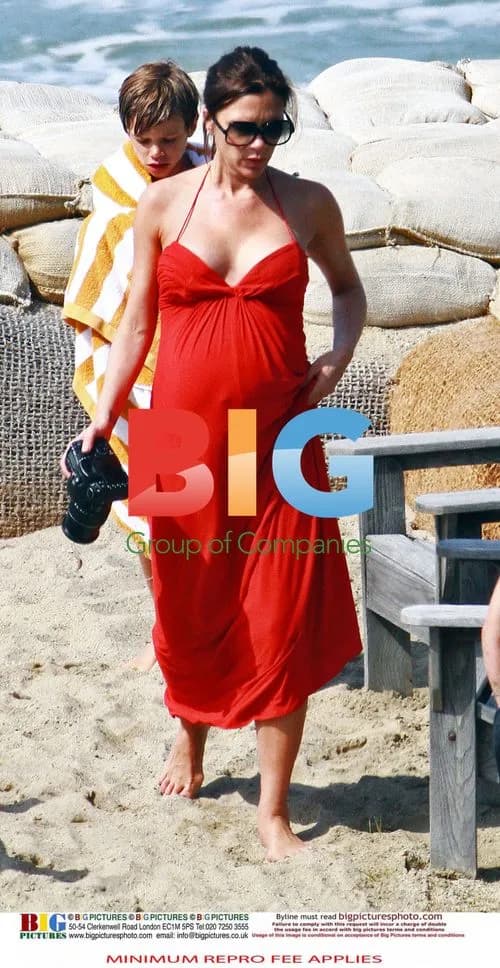 Beckham Family Beach Day